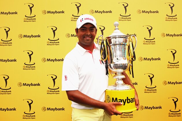 KUALA LUMPUR, MALAYSIA - FEBRUARY 08: Anirban Lahiri of India poses with the trophy after victory during the final round of the Maybank Malaysian Open at Kuala Lumpur Golf & Country Club on February 8, 2015 in Kuala Lumpur, Malaysia. (Photo by Ian Walton/Getty Images) KUALA LUMPUR, MALAYSIA - FEBRUARY 08: Anirban Lahiri of India poses with the trophy after victory during the final round of the Maybank Malaysian Open at Kuala Lumpur Golf & Country Club on February 8, 2015 in Kuala Lumpur, Malaysia. (Photo by Ian Walton/Getty Images)