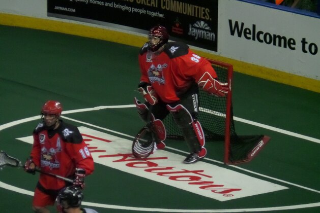 Goalie Mike Pouln and the Calgary Roughnecks are off to their worst start in team history.