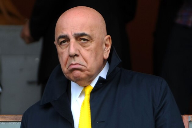 GENOA, ITALY - APRIL 18: Vice president Adriano Galliani of AC Milan during the Serie A match between UC Sampdoria and AC Milan at Stadio Luigi Ferraris on April 18, 2010 in Genoa, Italy. (Photo by Massimo Cebrelli/Getty Images)