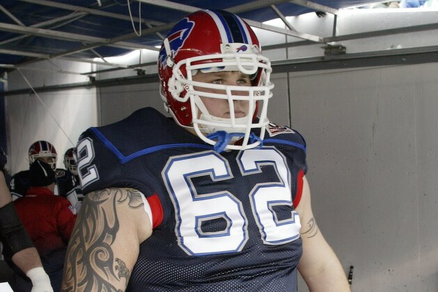 ORCHARD PARK, NY - DECEMBER 20:  Richie Incognito #62 of the Buffalo Bills walks to the field from the locker room against the New England Patriots during the game at Ralph Wilson Stadium on December 20, 2009 in Orchard Park, New York. (Photo by: Rick Stewart/Getty Images)