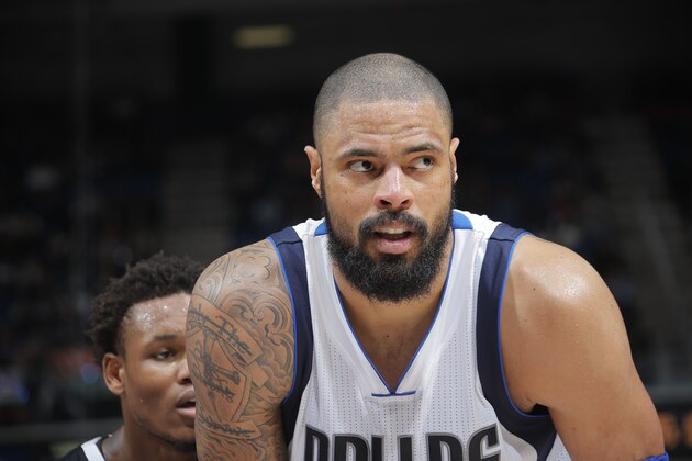 SACRAMENTO, CA - FEBRUARY 5: Tyson Chandler #6 of the Dallas Mavericks looks on during the game against the Sacramento Kings on February 5, 2015 at Sleep Train Arena in Sacramento, California. NOTE TO USER: User expressly acknowledges and agrees that, by downloading and or using this photograph, User is consenting to the terms and conditions of the Getty Images Agreement. Mandatory Copyright Notice: Copyright 2015 NBAE (Photo by Rocky Widner/NBAE via Getty Images)
