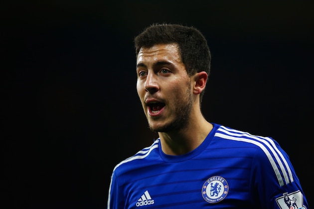 LONDON, ENGLAND - DECEMBER 13:  Eden Hazard of Chelsea shouts during the Barclays Premier League match between Chelsea and Hull City at Stamford Bridge on December 13, 2014 in London, England.  (Photo by Clive Rose/Getty Images)