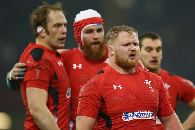 CARDIFF, WALES - FEBRUARY 06:  Samson Lee of Wales during the RBS Six Nations match between Wales and England at the Millennium Stadium on February 6, 2015 in Cardiff, Wales.  (Photo by Michael Steele/Getty Images)