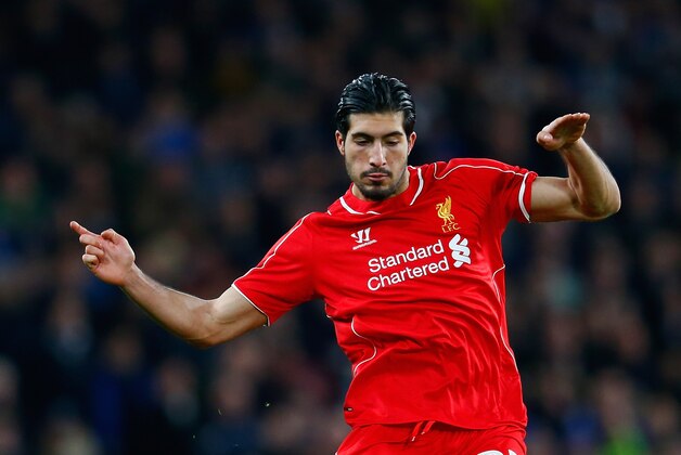 LONDON, ENGLAND - JANUARY 27:  Emre Can of Liverpool on the ball during the Capital One Cup Semi-Final second leg between Chelsea and Liverpool at Stamford Bridge on January 27, 2015 in London, England.  (Photo by Julian Finney/Getty Images)
