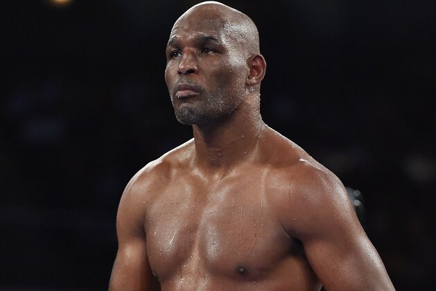ATLANTIC CITY, NJ - NOVEMBER 08:  Bernard Hopkins prepares to fight Sergey Kovalev during their IBF, WBA, & WBO Light Heavyweight title fight at Boardwalk Hall Arena on November 8, 2014 in Atlantic City, New Jersey.  (Photo by Al Bello/Getty Images)