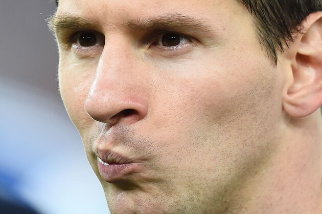 RIO DE JANEIRO, BRAZIL - JULY 13:  Lionel Messi of Argentina looks on after being defeated by Germany 1-0 during the 2014 FIFA World Cup Brazil Final match between Germany and Argentina at Maracana on July 13, 2014 in Rio de Janeiro, Brazil.  (Photo by Jamie McDonald/Getty Images)