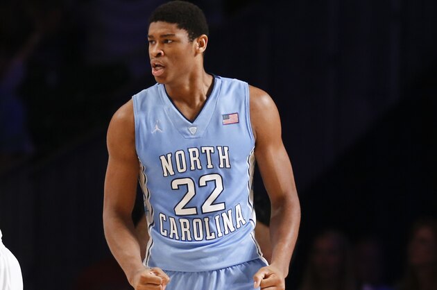 Nov 26, 2014; Paradise Island, BAHAMAS; North Carolina Tar Heels forward Isaiah Hicks (22) during the game against the Butler Bulldogs at Atlantis Resort Imperial Arena. Mandatory Credit: Kevin Jairaj-USA TODAY Sports