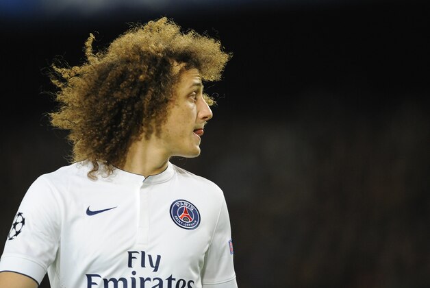 PSG's David Luiz is pictured during the Group F Champions League soccer match between FC Barcelona and PSG at the Camp Nou stadium in Barcelona, Spain, Wednesday Dec. 10, 2014. (AP Photo/Manu Fernandez)