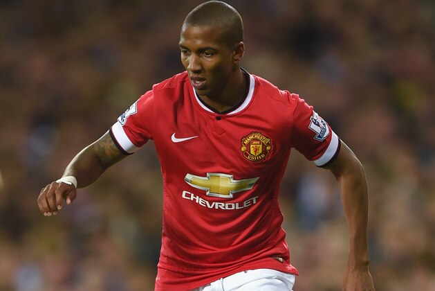 WEST BROMWICH, ENGLAND - OCTOBER 20: Ashley Young of Manchester United in action during the Barclays Premier League match between West Bromwich Albion and Manchester United at The Hawthorns on October 20, 2014 in West Bromwich, England. (Photo by Michael Regan/Getty Images)
