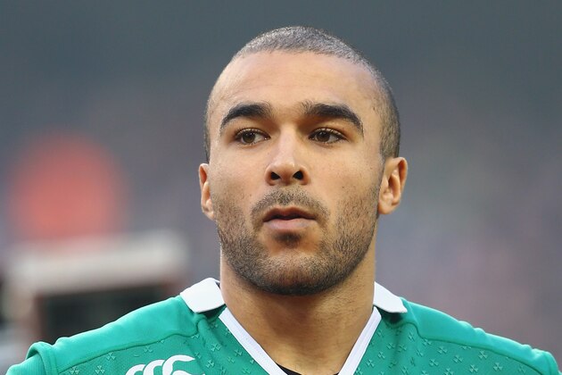 DUBLIN, IRELAND - FEBRUARY 14:  Simon Zebo of Ireland during the RBS Six Nations match between Ireland and France at the Aviva Stadium on February 14, 2015 in Dublin, Ireland.  (Photo by Michael Steele/Getty Images)