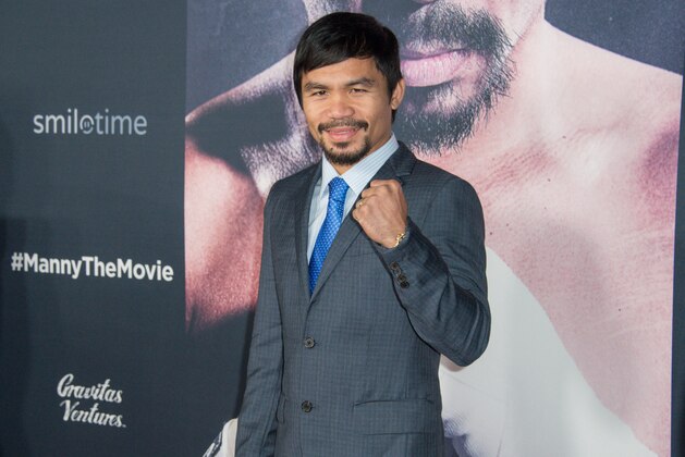 Manny Pacquiao attends the Los Angeles Premiere of