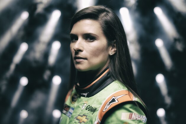 DAYTONA BEACH, FL - FEBRUARY 12:  (EDITORS NOTE: This image was processed using digital filters.) NASCAR Sprint Cup Series driver Danica Patrick poses for a portrait during the 2015 NASCAR Media Day at Daytona International Speedway on February 12, 2015 in Daytona Beach, Florida.  (Photo by Jared C. Tilton/Getty Images)
