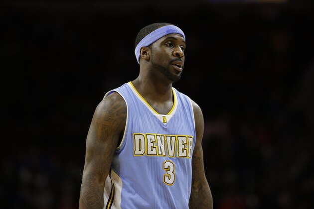 Denver Nuggets' Ty Lawson in action during an NBA basketball game against the Philadelphia 76ers, Tuesday, Feb. 3, 2015, in Philadelphia. (AP Photo/Matt Slocum)