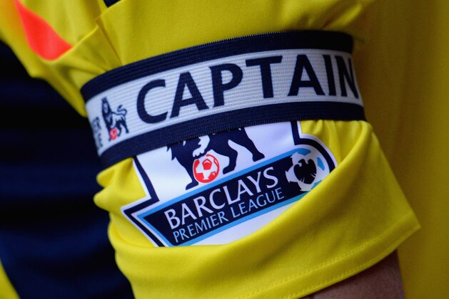 LONDON, ENGLAND - DECEMBER 14:  A Captains armband and the Barclays Premier League Logo is seen on the arm of John O'Shea of Sunderland during the Barclays Premier League match between West Ham United and Sunderland at Boleyn Ground on December 14, 2013 in London, England. (Photo by Christopher Lee/Getty Images)