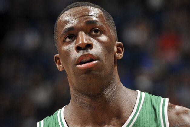 ORLANDO, FL - DECEMBER 23:  Brandon Bass #30 of the Boston Celtics looks on during the game against the Orlando Magic on December 23, 2014 at Amway Center in Orlando, Florida. NOTE TO USER: User expressly acknowledges and agrees that, by downloading and or using this photograph, User is consenting to the terms and conditions of the Getty Images License Agreement. Mandatory Copyright Notice: Copyright 2014 NBAE (Photo by Fernando Medina/NBAE via Getty Images)
