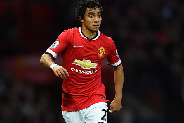 MANCHESTER, ENGLAND - OCTOBER 26:  Rafael of Manchester United in action during the Barclays Premier League match between Manchester United and Chelsea at Old Trafford on October 26, 2014 in Manchester, England.  (Photo by Laurence Griffiths/Getty Images)