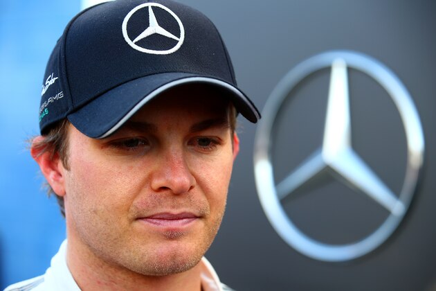 JEREZ DE LA FRONTERA, SPAIN - FEBRUARY 01:  Nico Rosberg of Germany and Mercedes GP speaks with members of the media in the paddock during day one of Formula One Winter Testing at Circuito de Jerez on February 1, 2015 in Jerez de la Frontera, Spain.  (Photo by Mark Thompson/Getty Images)