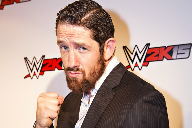 IMAGE DISTRIBUTED FOR 2K - WWE Superstar Bad News Barrett strikes a pose at the WWE 2K15 Press Event at Cicada Restaurant, on Saturday, August 16, 2014 in Los Angeles. (Photo by Colin Young-Wolff/Invision for 2K/AP Images)