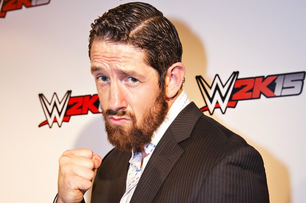 IMAGE DISTRIBUTED FOR 2K - WWE Superstar Bad News Barrett strikes a pose at the WWE 2K15 Press Event at Cicada Restaurant, on Saturday, August 16, 2014 in Los Angeles. (Photo by Colin Young-Wolff/Invision for 2K/AP Images)