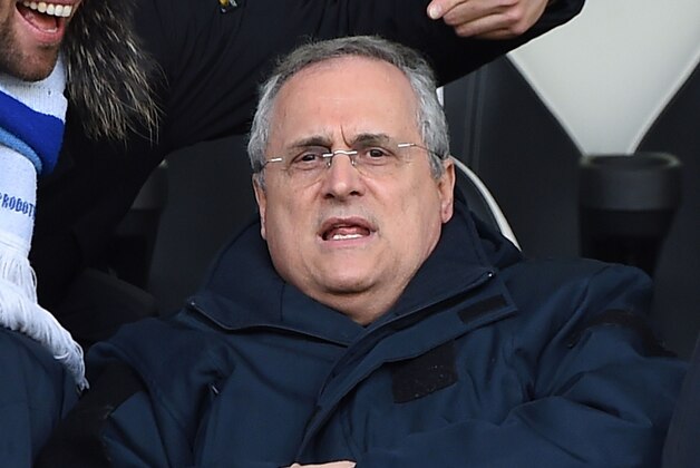 CESENA, ITALY - FEBRUARY 01:  Claudio Lotito, President of Lazio looks on during the Serie A match between AC Cesena and SS Lazio at Dino Manuzzi Stadium on February 1, 2015 in Cesena, Italy.  (Photo by Giuseppe Bellini/Getty Images)