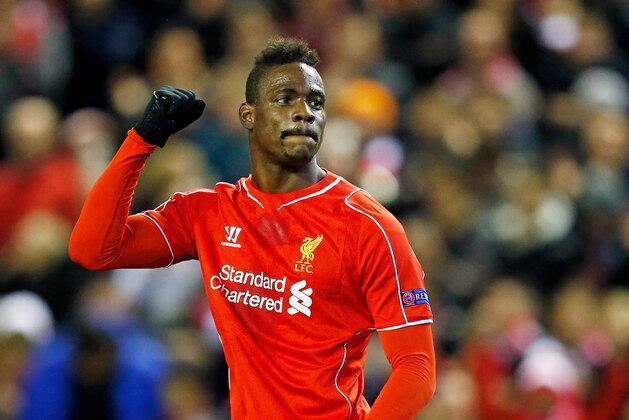 LIVERPOOL, ENGLAND - FEBRUARY 19:  Mario Balotelli of Liverpool celebrates after scoring the opening goal from the penalty spot during the UEFA Europa League Round of 32 match between Liverpool FC and Besiktas JK at Anfield on February 19, 2015 in Liverpool, United Kingdom.  (Photo by Julian Finney/Getty Images)