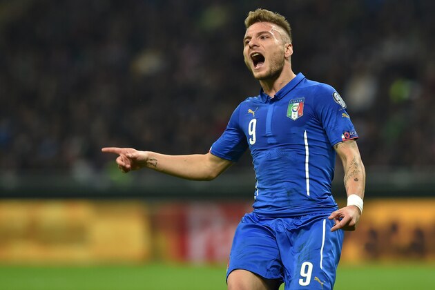 MILAN, ITALY - NOVEMBER 16:  Ciro Immobile of Italy reacts during the EURO 2016 Group H Qualifier match between Italy and Croatia at Stadio Giuseppe Meazza on November 16, 2014 in Milan, Italy.  (Photo by Valerio Pennicino/Getty Images)