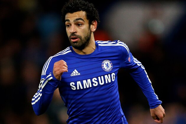 LONDON, ENGLAND - DECEMBER 10:  Mohamed Salah of Chelsea in action during the UEFA Champions League group G match between Chelsea and Sporting Clube de Portugal at Stamford Bridge on December 10, 2014 in London, United Kingdom.  (Photo by Clive Mason/Getty Images)