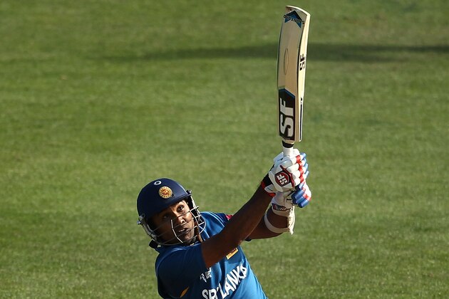 DUNEDIN, NEW ZEALAND - FEBRUARY 22: Mahela Jayawardene of Sri Lanka bats during the 2015 ICC Cricket World Cup match between Sri Lanka and Afghanistan at University Oval on February 22, 2015 in Dunedin, New Zealand.  (Photo by Martin Hunter/Getty Images)