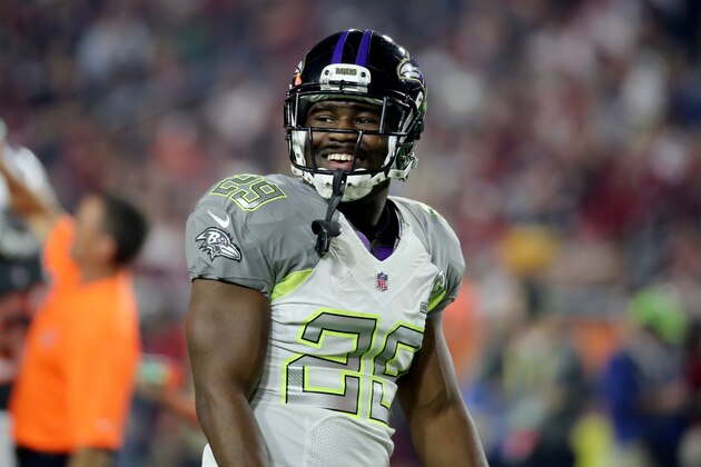 Team Carter's Justin Forsett #29  is seen against Team Irvin during the NFL Pro Bowl Game on Sunday, January 25, 2015 in Glendale, AZ. Team Irvin won the game (AP Photo/Gregory Payan)