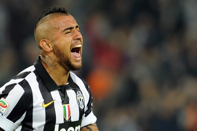 TURIN, ITALY - SEPTEMBER 24:  Arturo Vidal of Juventus FC celebrates the goal of 2-0 during the Serie A match between Juventus FC and AC Cesena at Juventus Arena on September 24, 2014 in Turin, Italy.  (Photo by Pier Marco Tacca/Getty Images)