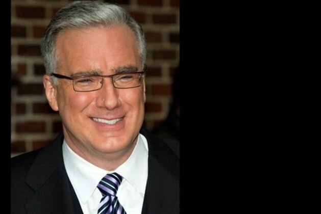 FILE - In this Oct. 24, 2011 file photo, political pundit Keith Olbermann leaves a taping of the