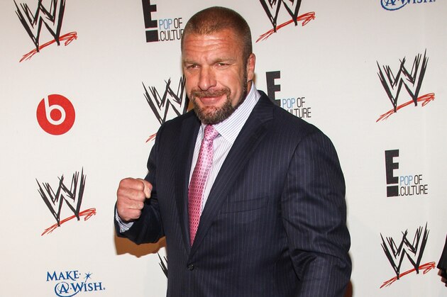 WWE Superstar Paul Levesque (AKA Triple H)  arrives at the Superstars of Hope honors Make A Wish Foundation event at The Beverly Hills Hotel on Thursday, August 15, 2013 in Beverly Hills, Calif. (Photo by Paul A. Hebert/Invision/AP)
