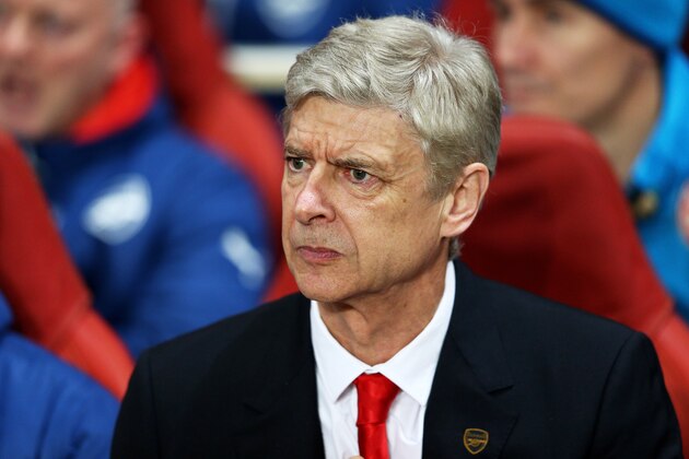 LONDON, ENGLAND - FEBRUARY 25:  Arsene Wenger the manager of Arsenal looks on during the UEFA Champions League round of 16, first leg match between Arsenal and Monaco at The Emirates Stadium on February 25, 2015 in London, United Kingdom.  (Photo by Clive Mason/Getty Images)