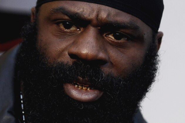 Kimbo Slice arrives at Spike TV's Video Game Awards on Saturday, Dec. 12, 2009, in Los Angeles. (AP Photo/Matt Sayles)