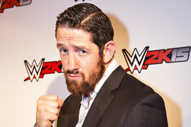 IMAGE DISTRIBUTED FOR 2K - WWE Superstar Bad News Barrett strikes a pose at the WWE 2K15 Press Event at Cicada Restaurant, on Saturday, August 16, 2014 in Los Angeles. (Photo by Colin Young-Wolff/Invision for 2K/AP Images)