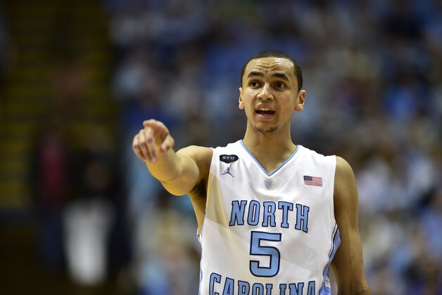 Jan 5, 2015; Chapel Hill, NC, USA; North Carolina Tar Heels guard Marcus Paige (5) on the court in the first half at Dean E. Smith Center. Mandatory Credit: Bob Donnan-USA TODAY Sports