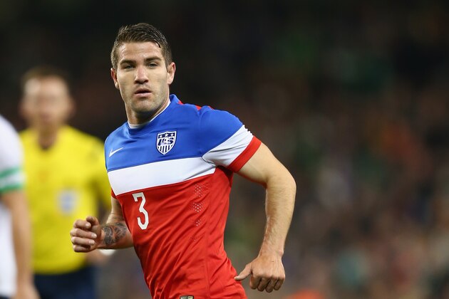 DUBLIN, IRELAND - NOVEMBER 18:  Greg Garza of USA during the International Friendly match between the Republic of Ireland and USA at the Aviva Stadium on November 18, 2014 in Dublin, Ireland.  (Photo by Michael Steele/Getty Images)
