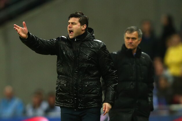 LONDON, ENGLAND - MARCH 01:  Manager Mauricio Pochettino of Spurs reacts during the Capital One Cup Final match between Chelsea and Tottenham Hotspur at Wembley Stadium on March 1, 2015 in London, England.  (Photo by Clive Rose/Getty Images)