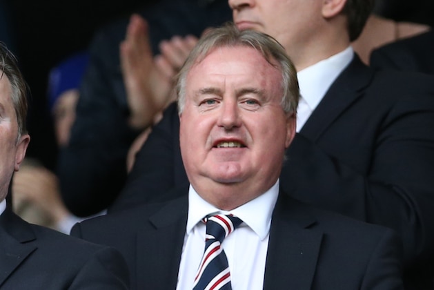 GLASGOW, SCOTLAND - AUGUST 10:  Rangers chairman David Somers during the Scottish Championship Opening League Match between Rangers and Hearts, at Ibrox Stadium on August 10, 2014 Glasgow, Scotland. (Photo by Ian MacNicol/Getty Images)
