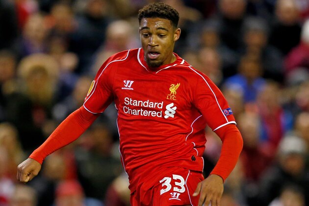 LIVERPOOL, ENGLAND - FEBRUARY 19:  Jordon Ibe of Liverpool runs with the ball during the UEFA Europa League Round of 32 match between Liverpool FC and Besiktas JK at Anfield on February 19, 2015 in Liverpool, United Kingdom.  (Photo by Julian Finney/Getty Images)