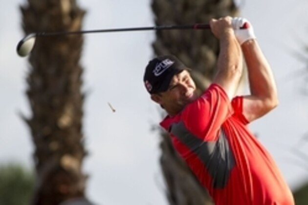 Mar 1, 2015; Palm Beach Gardens, FL, USA; Padraig Harrington tees off on the 2nd hole during the final round of the Honda Classic at PGA National GC Champion Course. Mandatory Credit: Peter Casey-USA TODAY Sports