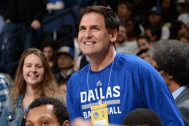 OAKLAND, CA - FEBRUARY 4:  Mark Cuban, Owner of the Dallas Mavericks, attends a game between the Golden State Warriors and the Dallas Mavericks at Oracle Arena on February 4, 2015 in Oakland, California. NOTE TO USER: User expressly acknowledges and agrees that, by downloading and/or using this Photograph, user is consenting to the terms and conditions of the Getty Images License Agreement. Mandatory Copyright Notice: Copyright 2015 NBAE (Photo by Andrew D. Bernstein/NBAE via Getty Images)