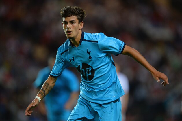 MILTON KEYNES, ENGLAND - JULY 31: Ruben Lameiras of Tottenham during the pre-season friendly match between MK Dons and a Tottenham Hotspur XI at Stadium mk on July 31, 2013 in Milton Keynes, England.  (Photo by Michael Regan/Getty Images)