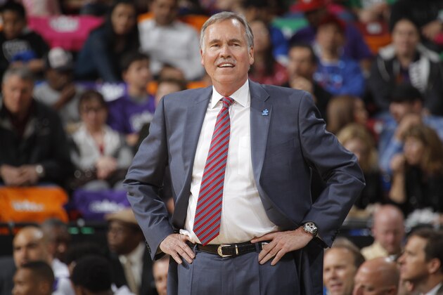 SACRAMENTO, CA - APRIL 2: Mike D'Antoni of the Los Angeles Lakers coaches against the Sacramento Kings on April 2, 2014 at Sleep Train Arena in Sacramento, California. NOTE TO USER: User expressly acknowledges and agrees that, by downloading and or using this photograph, User is consenting to the terms and conditions of the Getty Images Agreement. Mandatory Copyright Notice: Copyright 2014 NBAE (Photo by Rocky Widner/NBAE via Getty Images)