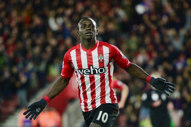 SOUTHAMPTON, ENGLAND - MARCH 03:  Sadio Mane of Southampton celebrates after scoring the opening goal during the Barclays Premier League match between Southampton and Crystal Palace at St Mary's Stadium on March 3, 2015 in Southampton, England.  (Photo by Jamie McDonald/Getty Images)