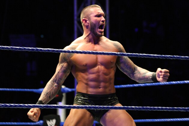 DURBAN, SOUTH AFRICA - JULY 08:  World Heavyweight Champion Randy Orton during the WWE Smackdown Live Tour at Westridge Park Tennis Stadium on July 08, 2011 in Durban, South Africa.  (Photo by Steve Haag/Gallo Images/Getty Images)