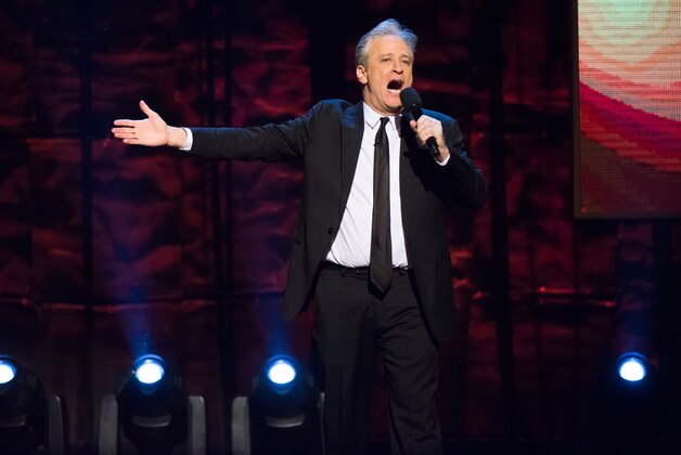 Jon Stewart appears onstage at Comedy Central's