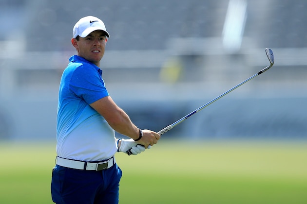 DORAL, FL - MARCH 05:  Rory McIlroy of Northern Ireland plays his third shot on the tenth hole during the first round of the World Golf Championships-Cadillac Championship at Trump National Doral Blue Monster Course on March 5, 2015 in Doral, Florida.  (Photo by David Cannon/Getty Images)