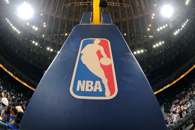OAKLAND, CA - OCTOBER 21: A shot of nba logo on the basket during the game between the Los Angeles Clippers and Golden State Warriors on October 21, 2014 at Oracle Arena in Oakland, California. NOTE TO USER: User expressly acknowledges and agrees that, by downloading and/or using this Photograph, user is consenting to the terms and conditions of Getty Images License Agreement. Mandatory Copyright Notice: Copyright 2014 NBAE (Photo by Noah Graham/NBAE via Getty Images)