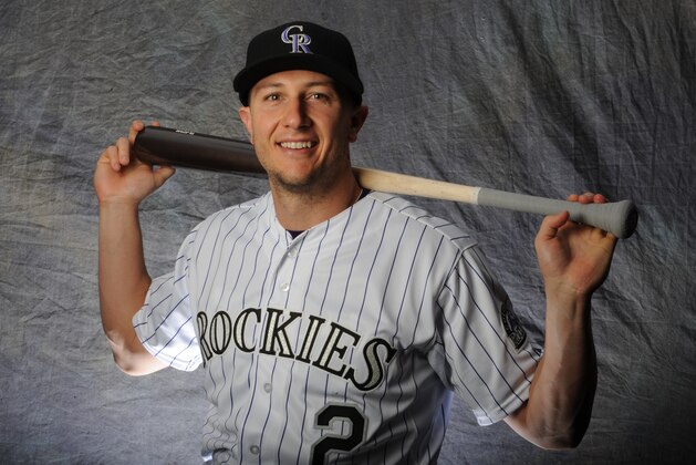 SCOTTSDALE, AZ - MARCH 1: Troy Tulowitzki #2 of the Colorado Rockies poses for a portrait during Photo Day on March 1, 2015 at Salt River Fields at Talking Stick in Scottsdale, Arizona. (Photo by Rich Pilling/Getty Images)